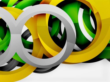 Vektör 3d yüzük tasarım arka plan