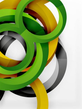 Vektör 3d yüzük tasarım arka plan