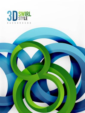 Vektör 3d yüzük tasarım arka plan