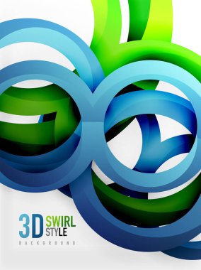 Vektör 3d yüzük tasarım arka plan