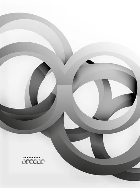 Vektoros 3d gyűrűk tervezési háttér — Stock Vector