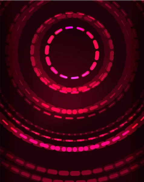 Neon Circles abstrakter Hintergrund — Stockvektor