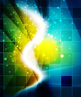 Parlak dalga, magicabstract arka plan