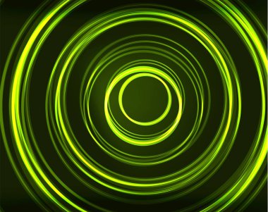 Neon Çemberleri Soyut Arkaplan