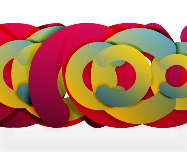 Daire geometrik arka plan, renkli iş veya web için teknoloji tasarım