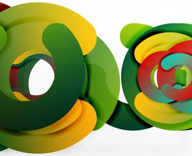 Daire geometrik arka plan, renkli iş veya web için teknoloji tasarım