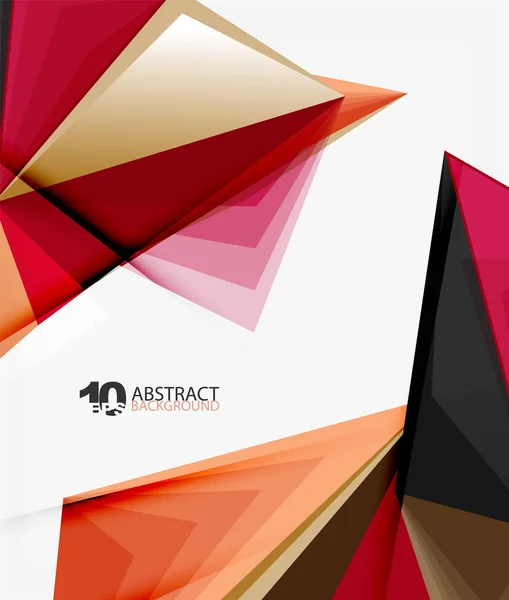 Vecteur abstrait polygonal triangulaire 3D — Image vectorielle