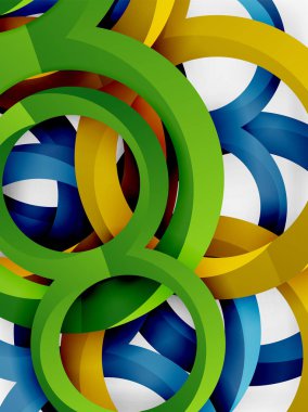 Vektör 3d yüzük tasarım arka plan