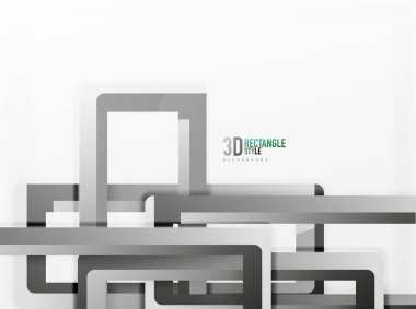 Dikdörtgen tüp elemanları, vektör arka plan