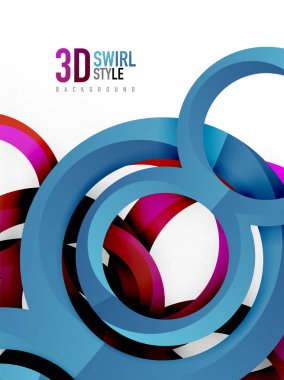 Vektör 3d yüzük tasarım arka plan