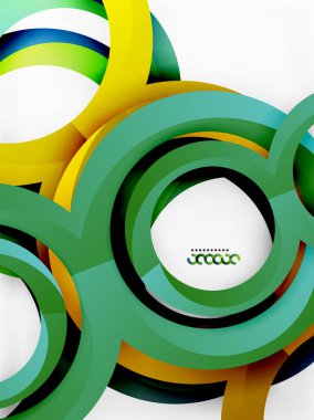 Vektör 3d yüzük tasarım arka plan