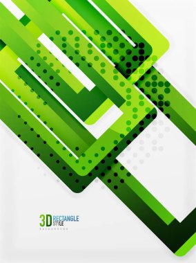 Dikdörtgen tüp elemanları, vektör arka plan