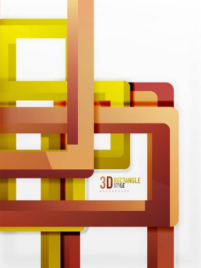 Dikdörtgen tüp elemanları, vektör arka plan