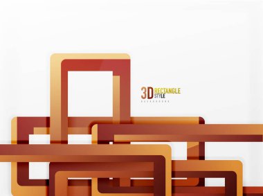 Dikdörtgen tüp elemanları, vektör arka plan