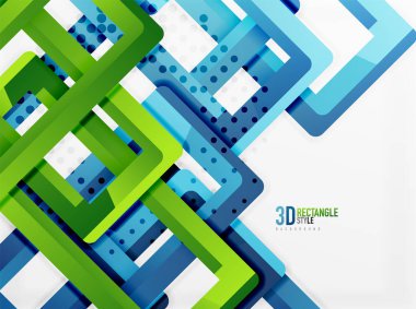 Dikdörtgen tüp elemanları, vektör arka plan