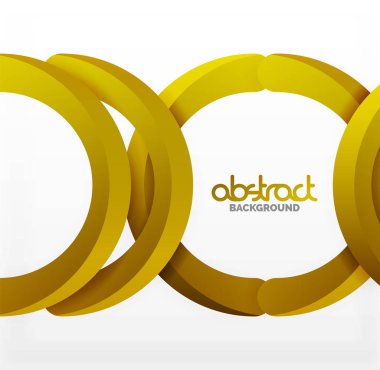 Modern 3d geometrik tarzı arka kemer dairesel çizgiler