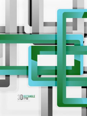 Dikdörtgen tüp elemanları, vektör arka plan