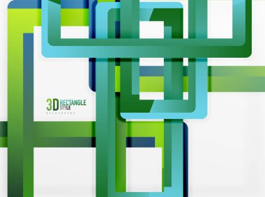 Dikdörtgen tüp elemanları, vektör arka plan