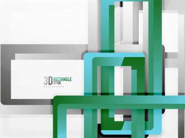 Dikdörtgen tüp elemanları, vektör arka plan