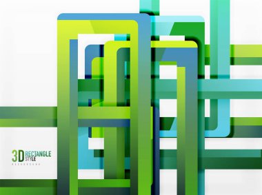 Dikdörtgen tüp elemanları, vektör arka plan