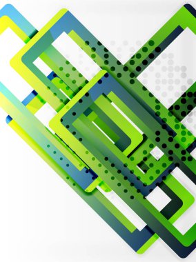 Dikdörtgen tüp elemanları, vektör arka plan