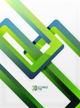 Dikdörtgen tüp elemanları, vektör arka plan