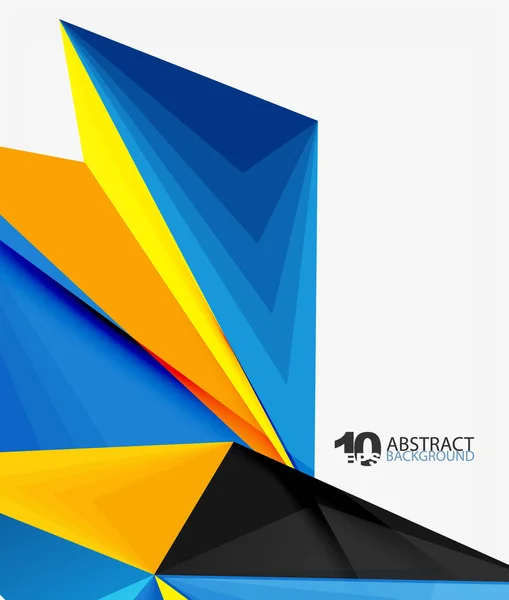 3d triángulo poligonal vector abstracto — Vector de stock