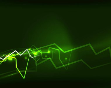 Neon yıldırım vektör arka plan