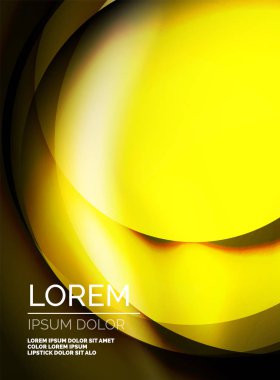 Parlak ipek dalga şablon, renk efektleri, vektör arka plan ile saten