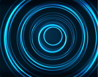 Neon Çemberleri Soyut Arkaplan