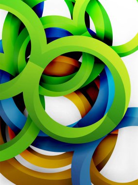 Vektör 3d yüzük tasarım arka plan