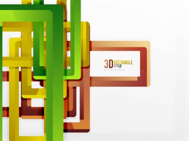 Dikdörtgen tüp elemanları, vektör arka plan