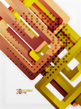 Dikdörtgen tüp elemanları, vektör arka plan