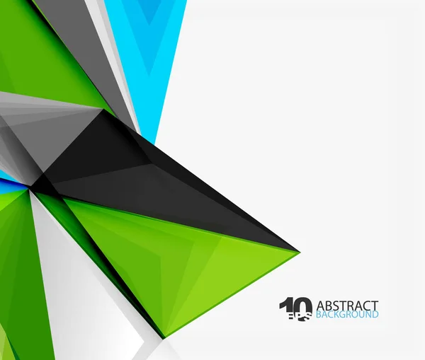 3D triangel polygonal abstrakt vektor — Stock vektor