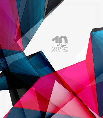 Düşük Poli 3d geometrik şekil arka plan