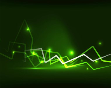 Neon yıldırım vektör arka plan