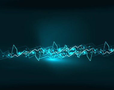 Neon yıldırım vektör arka plan