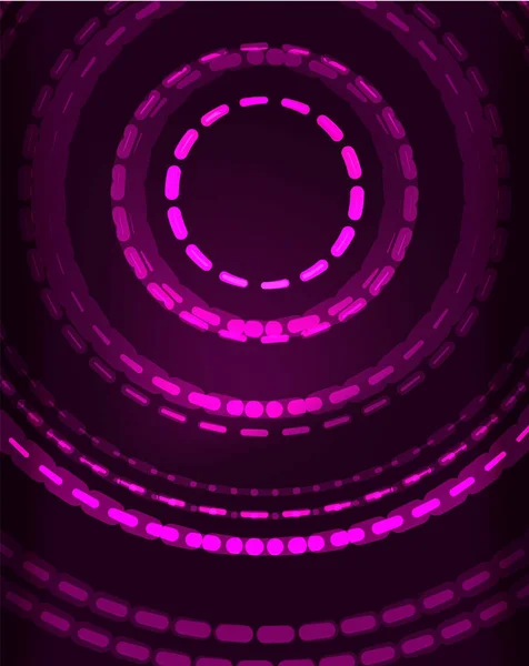 霓虹灯圆圈抽象背景 — 图库矢量图片