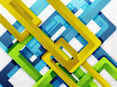 Dikdörtgen tüp elemanları, vektör arka plan