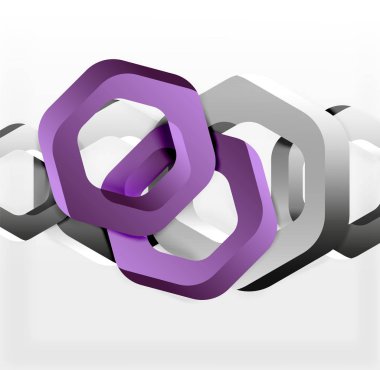 Üst üste gelen altıgenler arka planı Tasarla