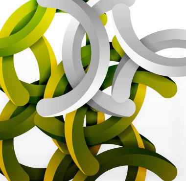 Modern 3d geometrik tarzı arka kemer dairesel çizgiler