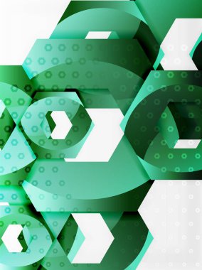 3D altıgen arka plan vektör