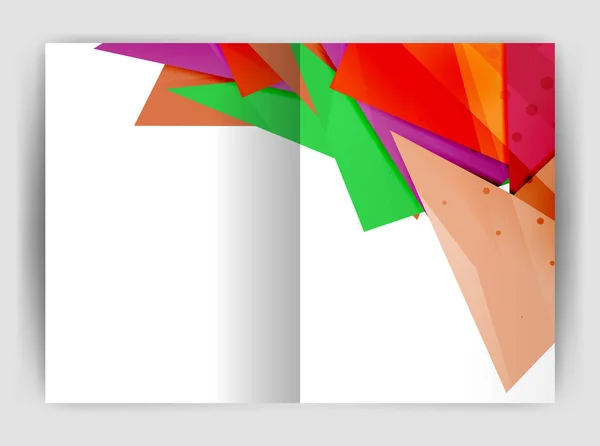 Modèle d'impression d'entreprise triangle — Image vectorielle