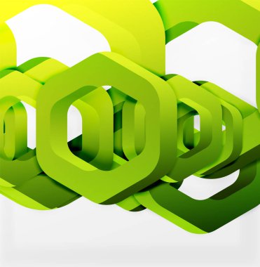 Üst üste gelen altıgenler arka planı Tasarla