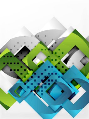 Vektör kare şablon arka plan