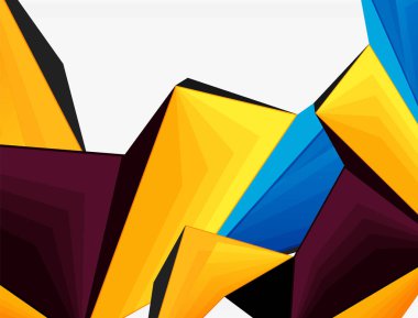 Düşük Poli 3d geometrik şekil arka plan