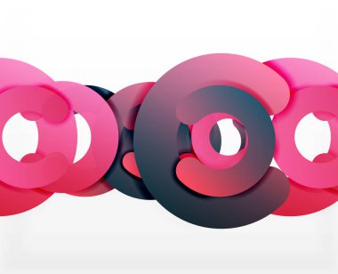 Daire geometrik arka plan, renkli iş veya web için teknoloji tasarım