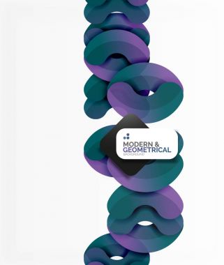 Beyaz renk geometrik yuvarlak şekiller