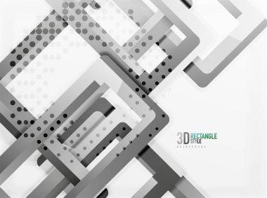 Dikdörtgen tüp elemanları, vektör arka plan