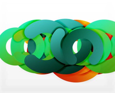 Daire geometrik arka plan, renkli iş veya web için teknoloji tasarım